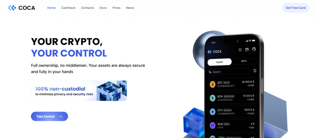 COCA Visa Card Basic Features 
