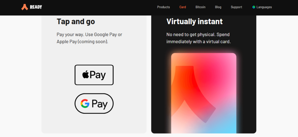 Ready Card Key Features