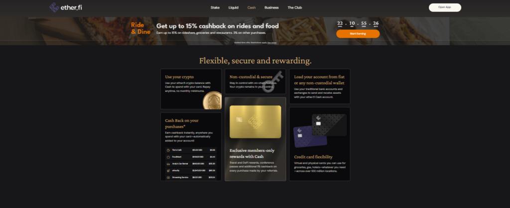 ether.fi Cash Basic Features